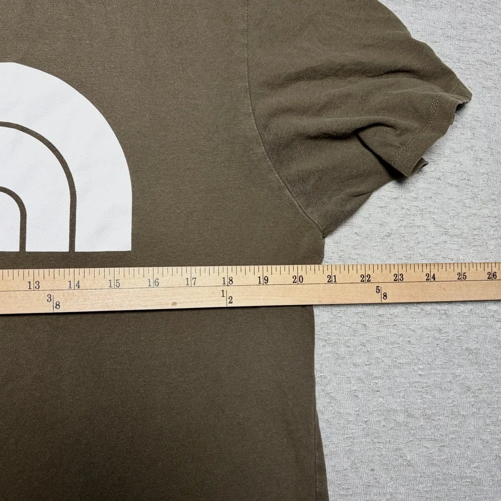 The North Face Mens T-Shirt Size M Brown Graphic Logo Short Sleeve Cotton Tee